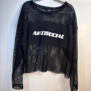 Riot queen Vintage Mesh Top Size Small